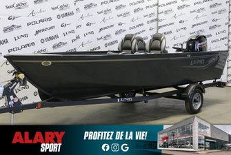 2024 LUND 1650 ANGLER TILLER + MERCURY 50 HP & remorque