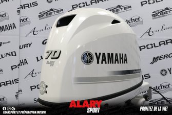 Yamaha F70LA2 BLANC, LONG (20 POUCES) 2024