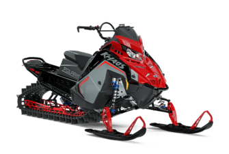 2025 Polaris RMK KHAOS 850 155 Storm Gray / Indy Red