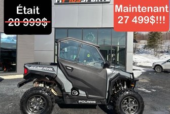 Polaris GENERAL XP1000 PREMIUM FULL DOORS HEATED CAB AUDIO SYSTEM WIPER KIT BRUSHGUARD BUMPER LED 2023
