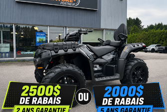 2026 Polaris Sportsman 850 Touring 2500$ rabais ou 2000$ Rabais et 5 ans de garantie