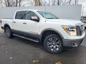 2018 Nissan Titan Platinum Reserve | Leather | Cam | USB | HtdWheel