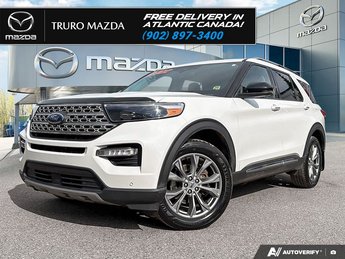 2022 Ford EXPLORER LIMITED $127/WK+TX! ONE OWNER! PANO ROOF! LEATHER! 360 CAM