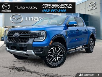 2024 Ford RANGER LARIAT $161/WK+TAX! ONE OWNER! LEATHER! B/O AUDIO!
