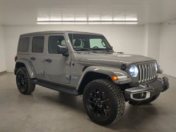 2021 Jeep Wrangler 4xe UMLIMITED SAHARA 4X4 SKY ONE-TOUCH ROOF ONE|CUIR