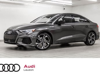 2023 Audi A3 Sedan PROGRESSIV S-LINE BLACK OPTIC