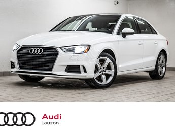 2018 Audi A3 KOMFORT QUATTRO TOIT CUIR BAS KM!!