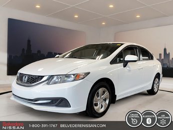 2014 Honda Civic Sedan LX MANUELLE AIR CLIMATISÉ CRUISE GROUPE ÉLECTRIQUE