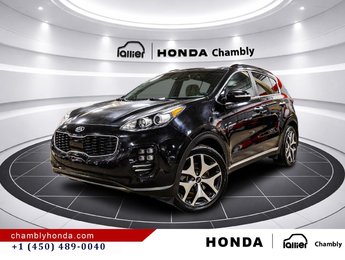 2018 Kia Sportage SX Turbo AWD w/Black HEATED & VENTILATED SETAS I GPS I CARPLAY I MAGS I PANORAMIC SUNROOF