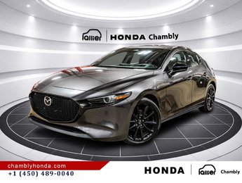 2024  Mazda3 Sport GT Auto i-ACTIV AWD LEATHER I HEATED SEATS AND STEERING WHEEL I MAGS I CARPLAY I ACTIVE SECURITY