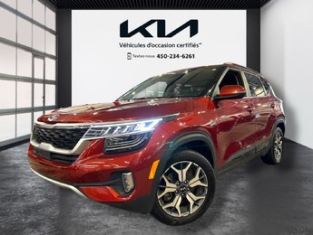 Kia Seltos EX PREMIUM, JAMAIS ACCIDENTÉ, CUIR, TOIT, GPS, AWD 2021