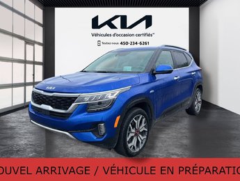 Kia Seltos SX Turbo, JAMAIS ACCIDENTÉ, CUIR, TOIT, GPS, HUD 2023