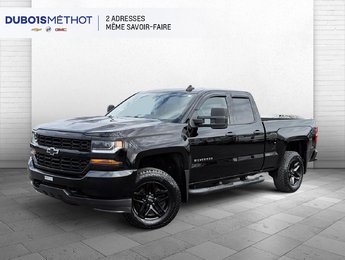 2018 Chevrolet Silverado 1500 CUSTOM, V8 5.3L, DOUBLE CAB, 4X4, 6 1/2 PIEDS !!!