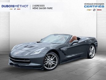 2017 Chevrolet Corvette Z51 2LT, CONVERTIBLE, V8 6.2L, MANUEL  CUIR !!!