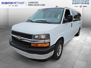 2019 Chevrolet Express Passenger V8 6.0L, 15 PASSAGERS, 3500, ALLONGEE, LT !!!