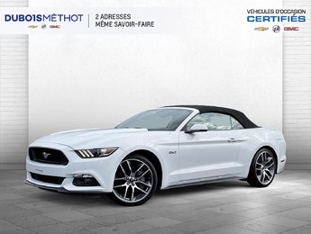 2017 Ford Mustang GT PREMIUM V8 5.0L AUTO CONVERTIBLE INT. CUIR BRUN