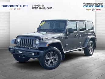 Jeep WRANGLER JK UNLIMITED V6 3.6L AUTOMATIQUE, A/C, 2 TOITS, AUTOMATIQUE !!! 2018