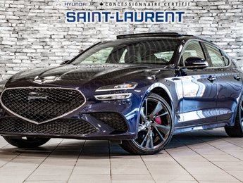 GENESIS G70 3.3T SPORT AWD 365 HP HEAD UP DISP CAM360 CUIR 2022
