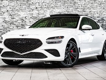 GENESIS G70 3.3T SPORT 365 HP HUD CAM 360 TOIT CUIR CHAUFFANTS 2023