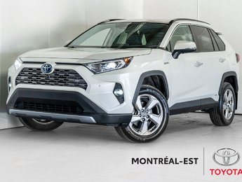 Toyota RAV4 Hybride LIMITED **JAMAIS ACCIDENTÉ** CUIR+TOIT+CARPLAY 2021