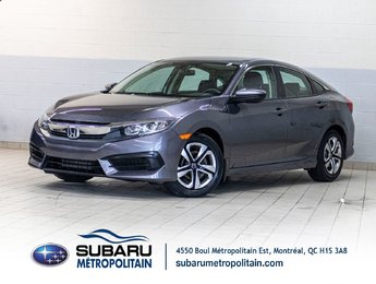 2018 Honda Civic Sedan LX, BANCS CHAUFF, CAMERA RECUL, BAS KM