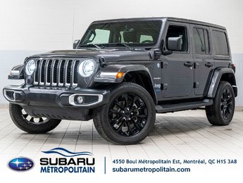 Jeep Wrangler 4xe UNLIMITED SAHARA PHEV, 2 TOITS, 1 PROP, JAMAIS ACC 2021