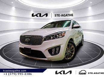 2018 Kia Sorento SXL AWD w/White Nappa **JAMAIS ACCIDENTÉ+GARANTIE 10 ANS/ 200 000KM**TOIT PANORAMIQUE+CUIR**