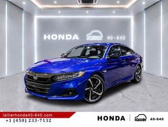 2022 Honda Accord Sedan Sport/JAMAIS ACCIDENTÉ