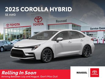 2025 Toyota COROLLA HYBRID SE AWD
