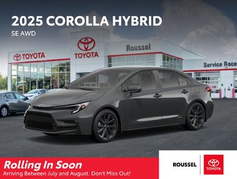 2025 Toyota COROLLA HYBRID SE AWD
