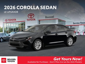 2026 Toyota Corolla LE Upgrade
