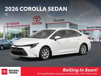Toyota Corolla LE 2026