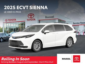 Toyota Sienna Hybrid LE AWD 8 PASSENGER 2025