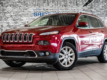 2014 Jeep Cherokee LIMITED 4X4 V6 CUIR SIÈGES CHAUFFANTS CAMERA
