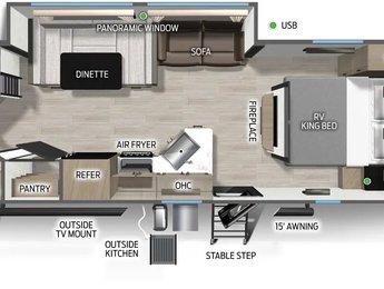 2026 Forest River GREY WOLF 26DBH