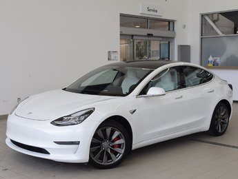 2020 Tesla Model 3 PERFORMANCE+CUIR BLANC