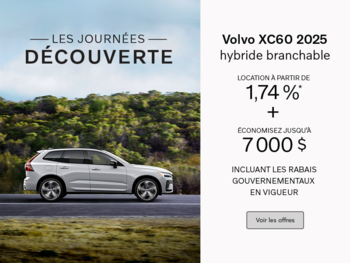 Le Volvo XC60 2025 hybride branchable
