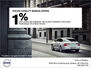 Volvo Loyalty Bonus