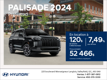 Procurez-vous le Hyundai Palisade 2024