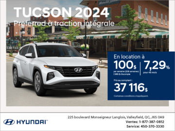 Procurez-vous le Hyundai Tucson 2024