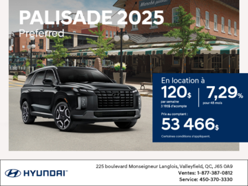 Procurez-vous le Hyundai Palisade 2025