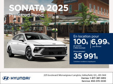 Procurez-vous le Hyundai Sonata 2025