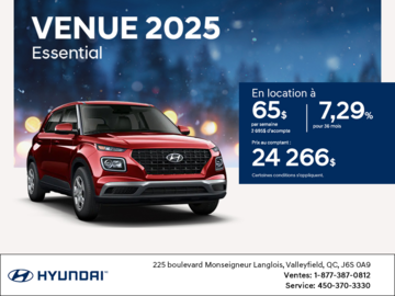 Procurez-vous le Hyundai Venue 2025