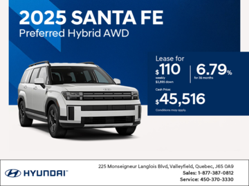 Get the 2025 Hyundai Santa Fe