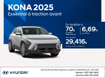 Procurez-vous le Hyundai Kona 2025