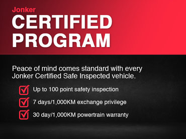 Jonker Certified Pre-Owned Program