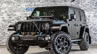 Jeep Wrangler 4xe Unlimited Rubicon Toit Commande Elec Sky 2022 AUCUN DOSSIER DE DOMMAGE
