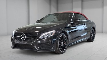 Mercedes-Benz C-Class C 300 CABRIOLET 4MATIC AMG NIGHT PKG CAM BURMESTER 2018 TOIT SOUPLE ROUGE AMG SYSTEME DE SON BURMESTER 13 HAUTS PARLEURS