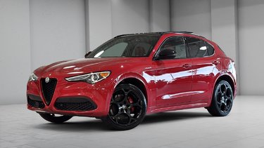 Alfa Romeo Stelvio VELOCE Q4 TOIT CUIR ROUGE GPS HARMAN KARDON 2022 AUCUN DOSSIER DE DOMMAGE