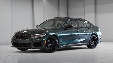 BMW 3 Series M340i XDRIVE PREMIUM AMELIORE CUIR HARMAN KARDON 2020 AUCUN DOSSIER DE DOMMAGE COULEUR INDIVIDUEL OXFORD GREEN MOTORSPORT PACKAGE HARMAN KARDON AILERON M3